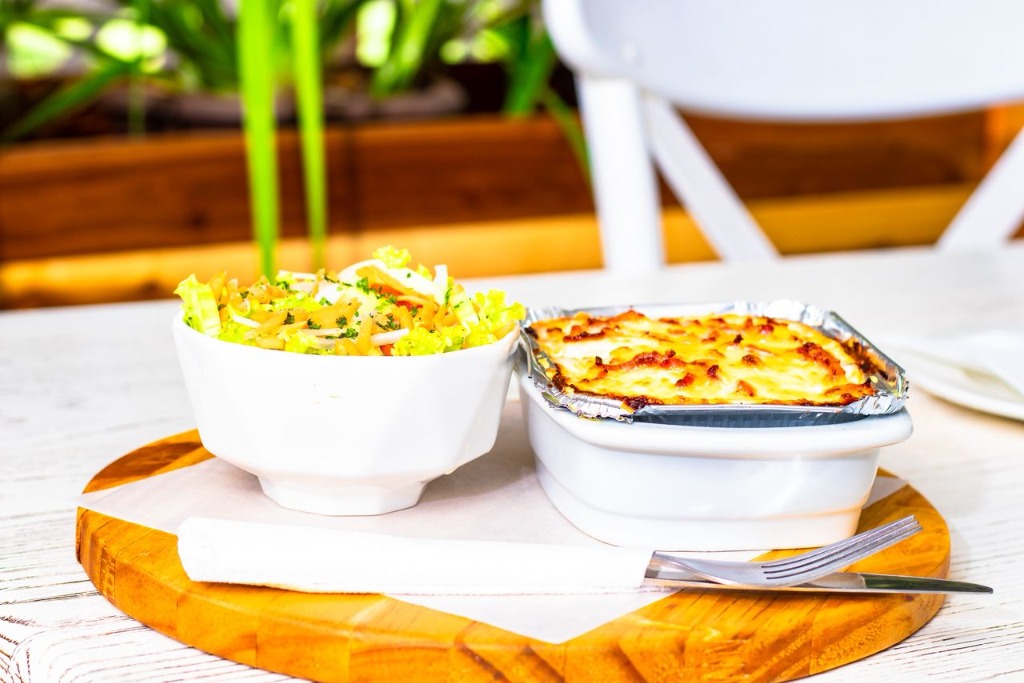 Homestyle Lasagne with Salad